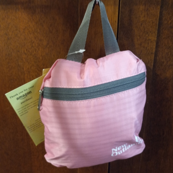 NEW Pink Outlander Ultra Lightweight Packable Water Resistant backpack - Picture 2 of 14